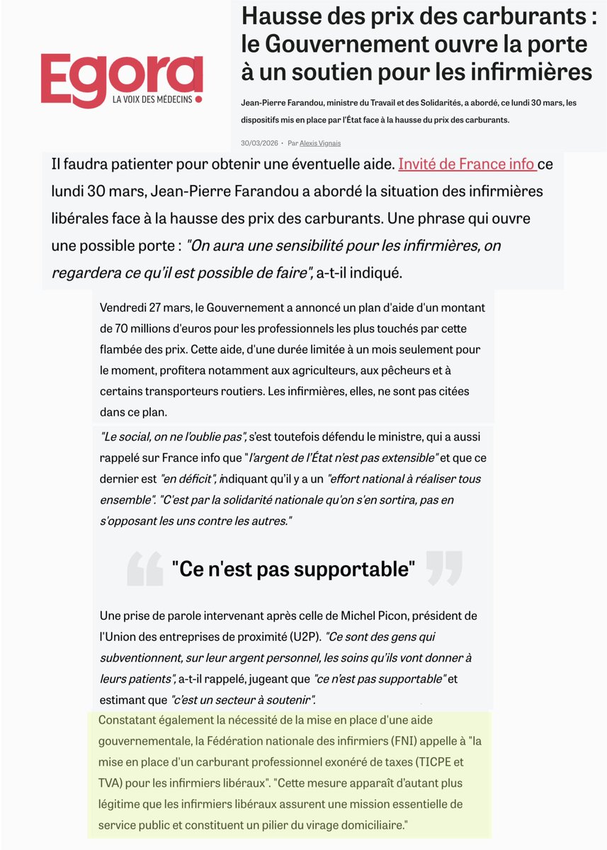 Fédération Nationale des Infirmiers tweet media