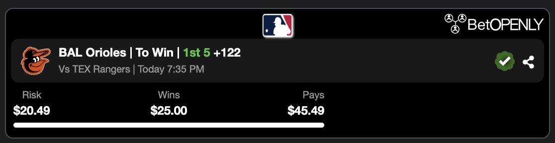 Bets on BetOpenly.com tweet media