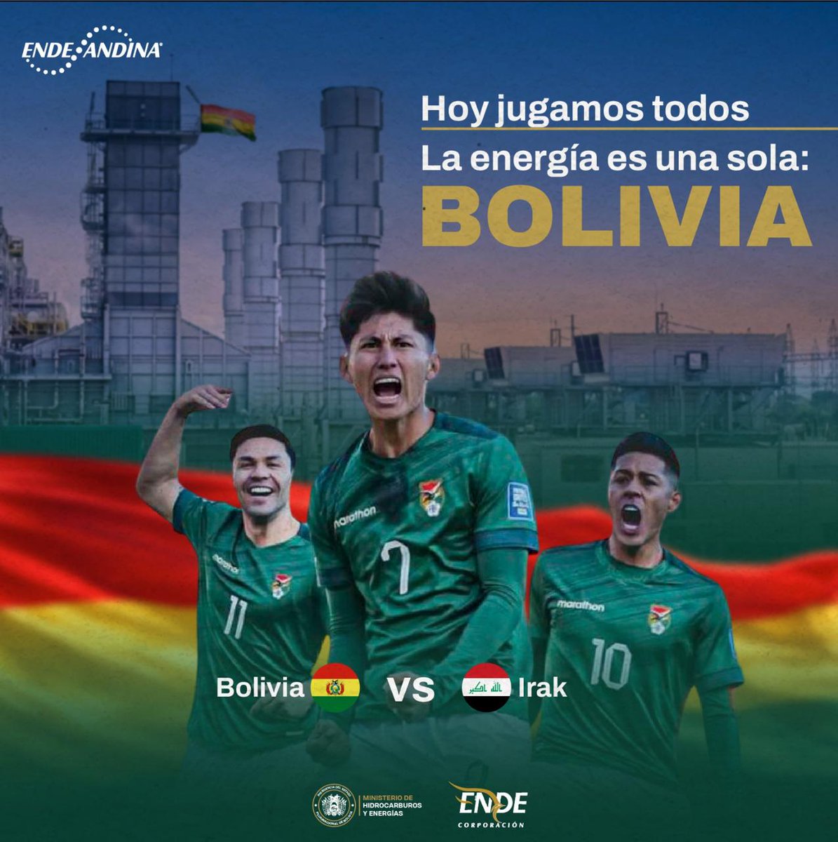 ʜᴏʏ ᴊᴜɢᴀᴍᴏs ᴛᴏᴅᴏs 🇧🇴⚽

La energía que nos une no solo se genera, se siente en cada aliento a nuestra selección.

Desde donde estemos, hagamos que se escuche fuerte:
¡Ｖａｍｏｓ Ｂｏｌｉｖｉａ! ❤️💛💚