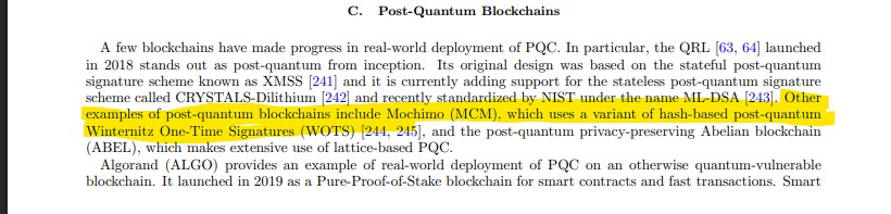 Mochimo Post Quantum tweet media