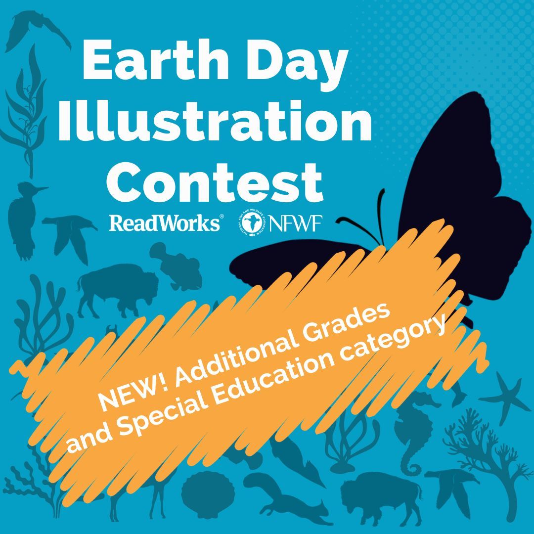 alicekeeler's tweet image. The @ReadWorks Earth Day 2026 Illustration Contest is LIVE! 

Partnering with @NFWF, students in grades 2-8 are invited to read about conservation and create original art. 

Details: about.readworks.org/earthday2026.h…

#EarthDay #ReadWorks