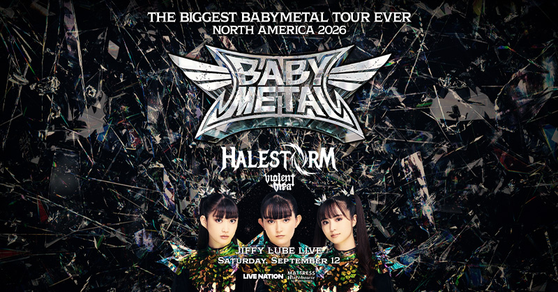 JUST ANNOUNCED! 🤘 BABYMETAL WORLD TOUR 2026 with Halestorm