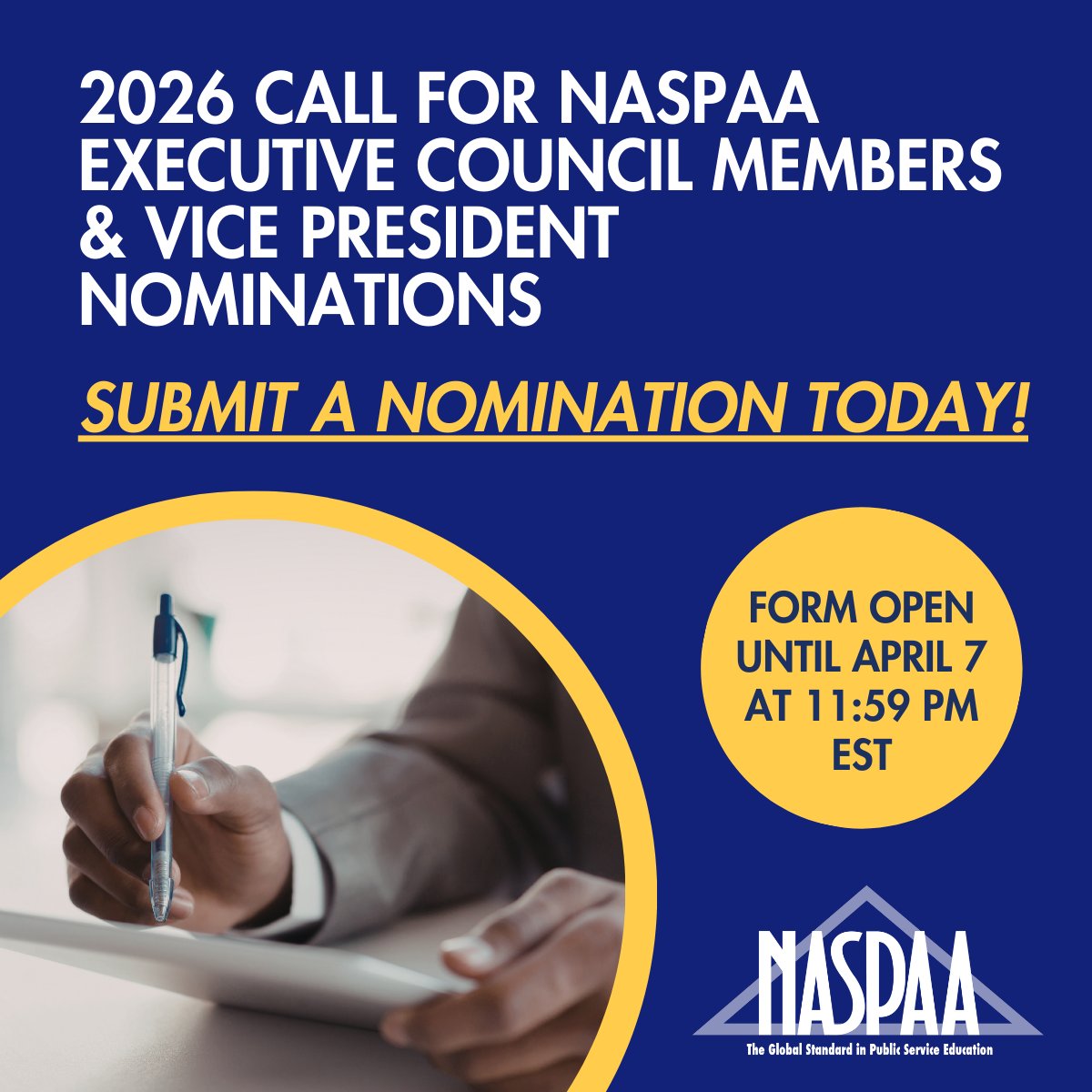 NASPAA tweet media