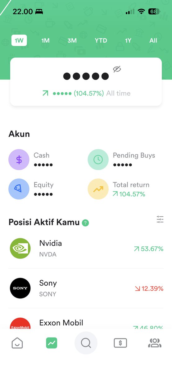 Eatchuall's tweet photo. Udah 100 % aja profitnya, mending beli NVIDIA daripada BBCA https://t.co/uMTRUrkViT