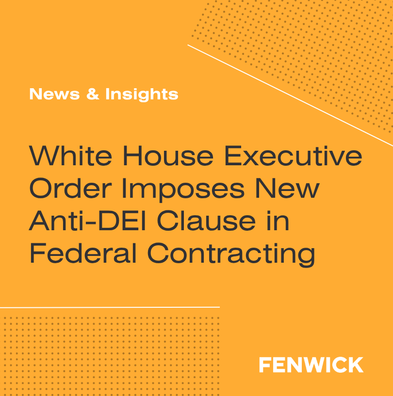 FenwickWest's tweet image. Federal contractors should prepare now for new DEI restrictions: Trump’s latest executive order prohibits certain employment and training activities and adds compliance obligations. fenwick.com/insights/publi…

#GovCon #DEI