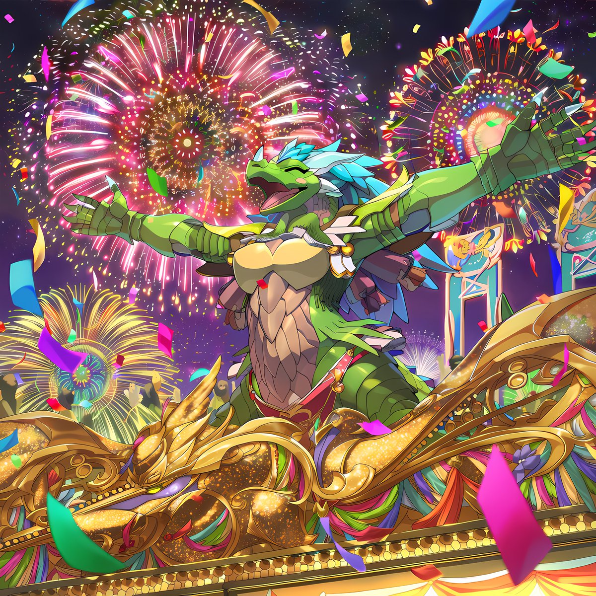 おかげさまで本日、無事にX(Twitter)を始めて
15周年となる誕生日を迎える事ができました！

応援してくださる皆様のおかげ様です！
今後ともサイバーイグアナを
よろしくお願いいたします

皆様に良い事がいっぱいありますように！
アリガトカゲ―！！🦎✨