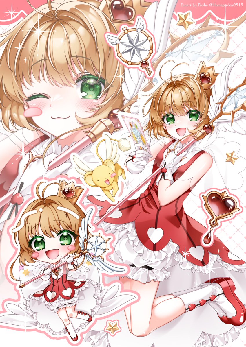 ケロちゃん ,木之本桜 「*:.Happy Birthday SAKURA.:* #カード