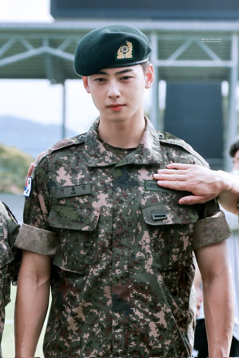 CHA EUNWOO Military Progress tweet media