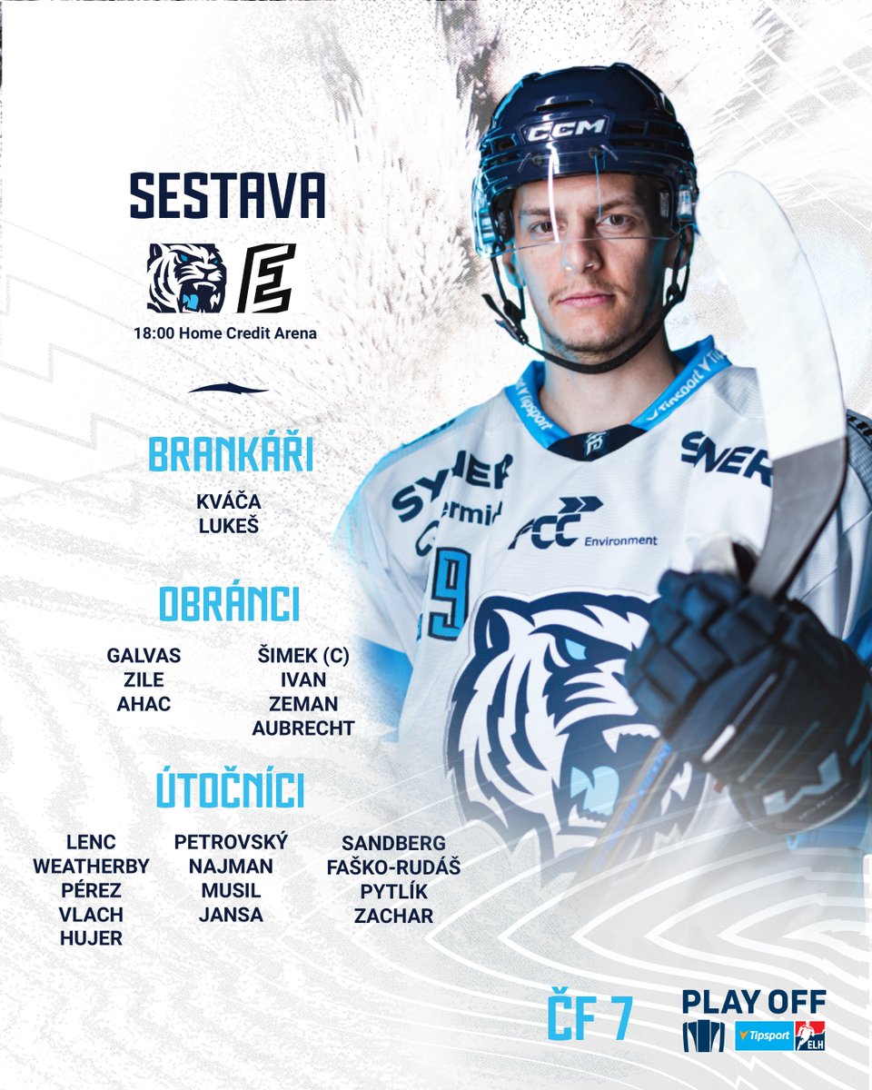 hcbilitygri's tweet image. 👥 Nejdůležitější zpráva je, že pro game 7 se vrací kapitán Radim Šimek. Mimo sestavu je naopak Marek Baránek. #BTL