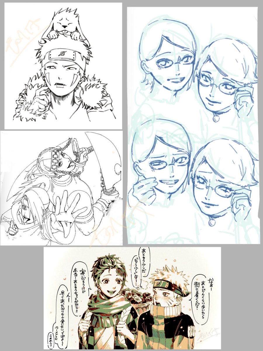 #今月描いた絵を晒そう
今月はたくさんの人に見てもらうことができて、とても嬉しい一ヶ月でした❤️‍🔥❤️‍🔥✨✨✨
3枚目クロスオーバー注意⚠️