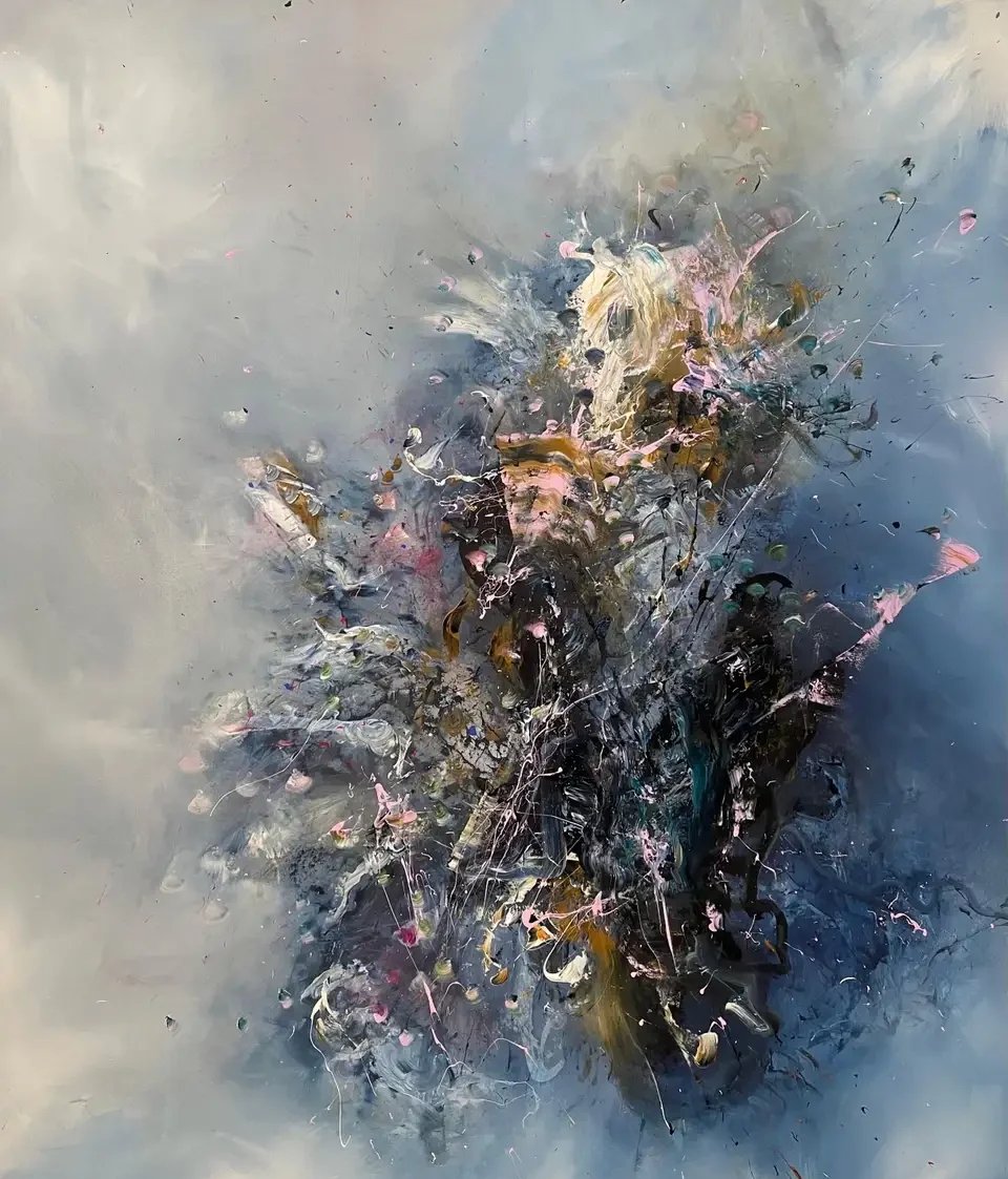 ModestEvgeniya's tweet photo. "Dive into abstract art’s soul—blended hues, unspoken emotions, a canvas that speaks without words. #ArtExperience #AbstractMagic" https://t.co/jqwcl6QY48