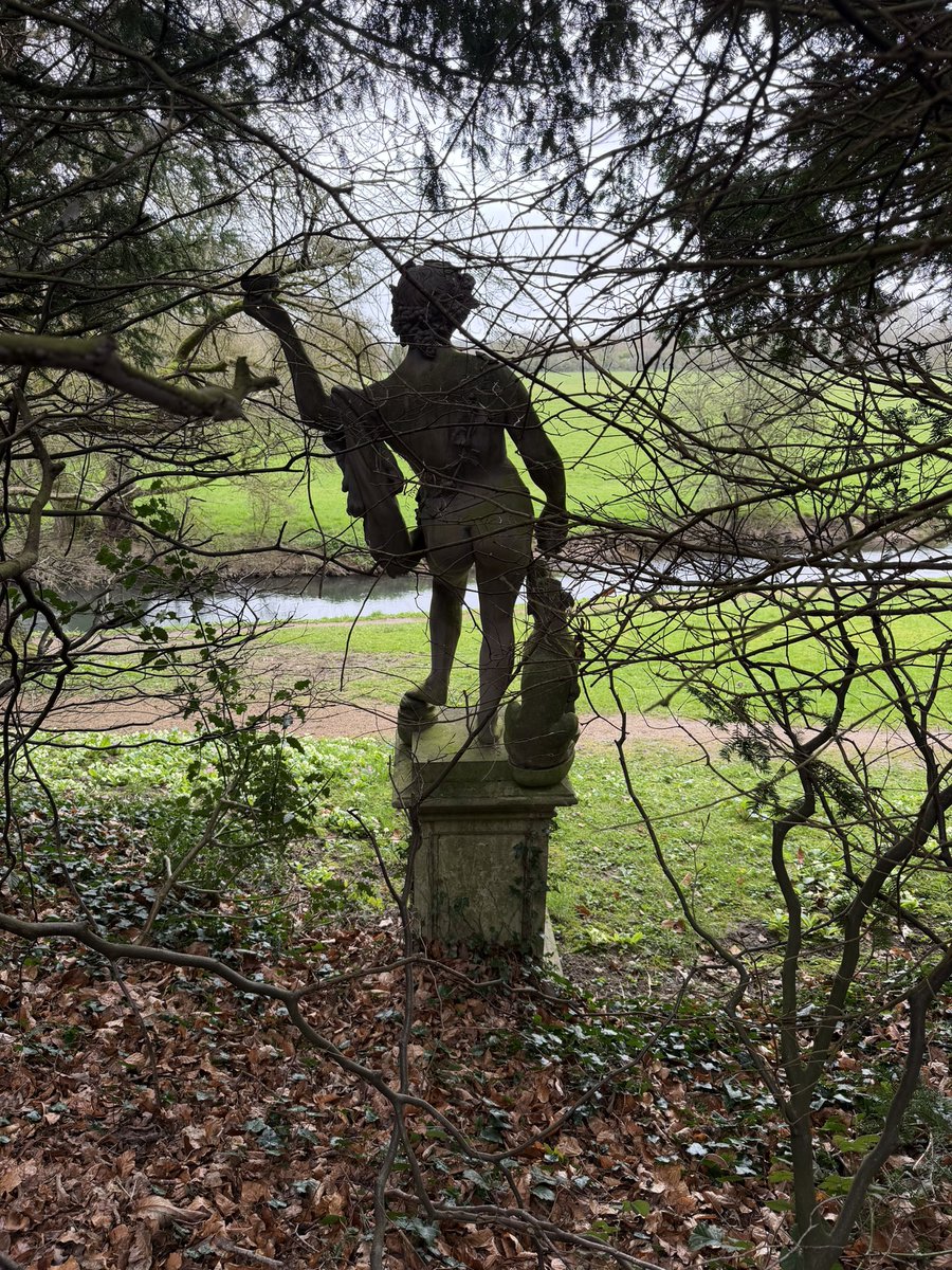 Seen in my walk today…Bacchus the god of wine with his pet panther