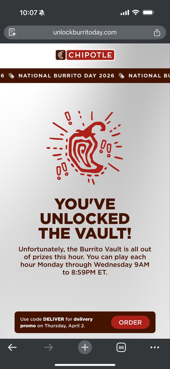 Uribejavier03's tweet photo. @ChipotleTweets How it’s been less than like 20’min https://t.co/npqs1MyIGp