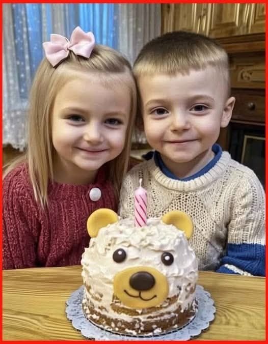 Today is my sister's and my birthday—we turned 3 years old. Our grandmother, who raised us, baked us this cake, and we are so thankful to her for it 🙏❤️