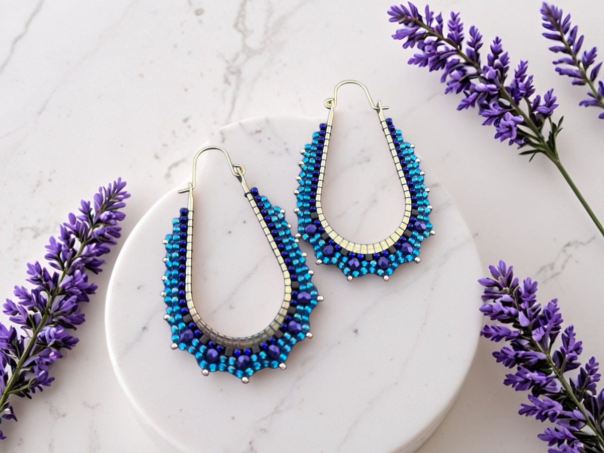 crystal_denim's tweet image. Teal and Purple Beaded Hoop Earrings: #Boho Statement Jewelry
crystaldenimjewelry.etsy.com/listing/448024…
Bold boho statement #earrings  combine rich jewel tones with elegant movement, making them perfect for both everyday wear and special occasions. #EarringDIY @Etsy