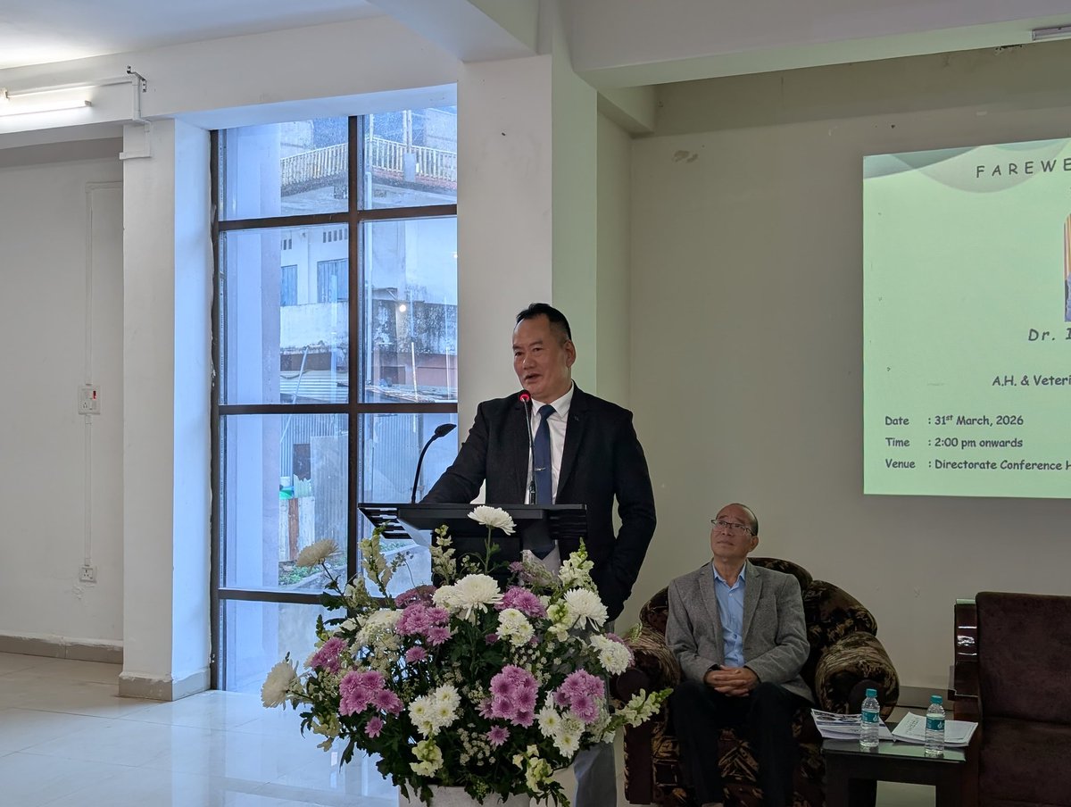 AHVS10's tweet image. The department of AH&amp;amp;VS bids a fond farewell to #Director,  Dr. Imomanen Tzudir #CEO NLDB Dr. Thejanguzo Sekhose  #Managing Director NSDCF Ltd , Dr. Namsui Thou on their retirement.  We wish them all a fulfilling retirement filled with joy and purpose! @MyGovNagaland