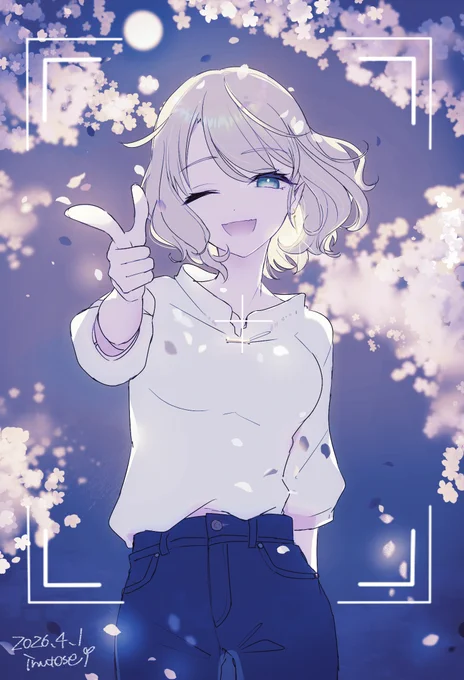 いつも心を撃ち抜かれる 4周年おめでとです! #ナオさん絵