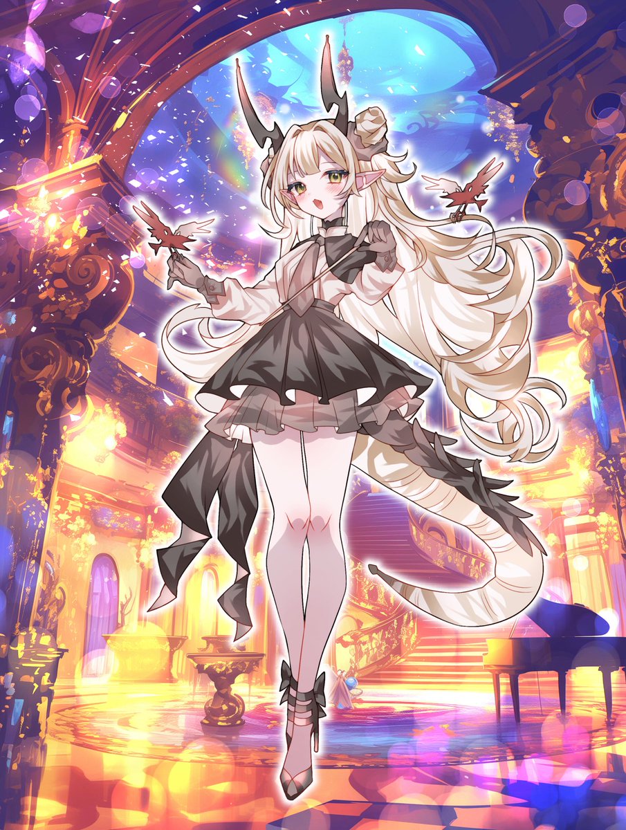 #新立ち絵公開 
 #エイプリールフール 

⋱  1.5 𝐭𝐡 𝐀𝐧𝐧𝐢𝐯𝐞𝐫𝐬𝐚𝐫𝐲 ⋰

·.⟡┈┈┈┈┈︎ ︎︎ ⪩⪨  ┈┈┈┈┈⟡.· 

        シャルティエ＊ローズ
              奏龍 - 奏でる者 

·.⟡┈┈┈┈┈︎︎︎ᕷ｡* ┈┈┈┈┈⟡.·