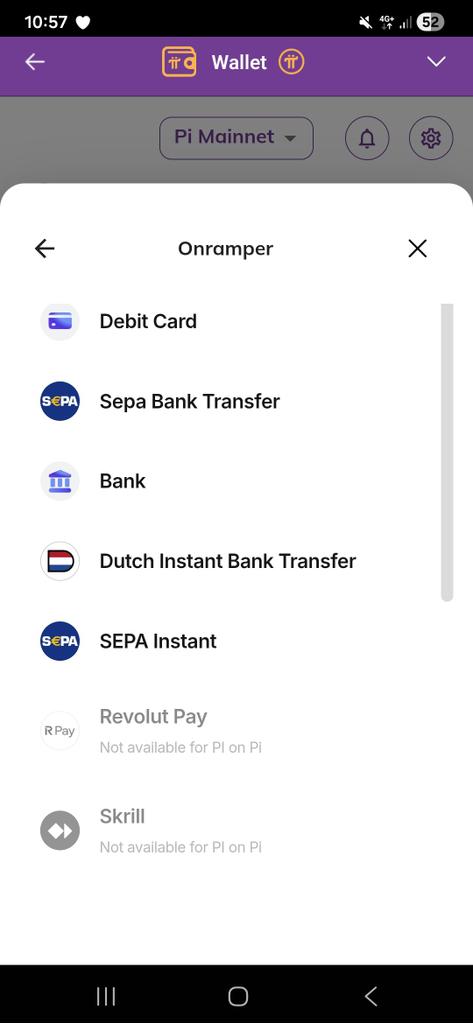 DePrinc92247408's tweet photo. 🇪🇺 Pi Network expansion in Europe is hitting a new gear! ⚙️

​Just spotted the latest integration in the Pi Wallet: Onramper is live! For Pioneers in the EU and Croatia, this means: https://t.co/pzctpldgEu