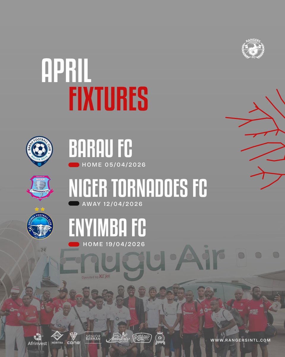 Rangers_Intl's tweet image. April is here.
New battles ahead. 💪🏿

#AprilFixtures #Matchday
#OneTeam