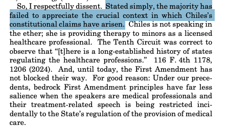 bardicbullion's tweet image. "Stated simply, the majority has failed to appreciate the crucial context in which Chiles’s constitutional claims have arisen." could and does apply to so many cases. This Court willfully ignores the real-life impact of their rulings on the people. They behave as an inhumane body