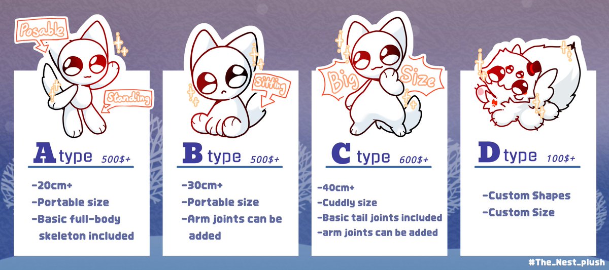 THE_NEST_plush's tweet photo. 🕷2026 Price list🕷 https://t.co/EM82Kpj1Nd