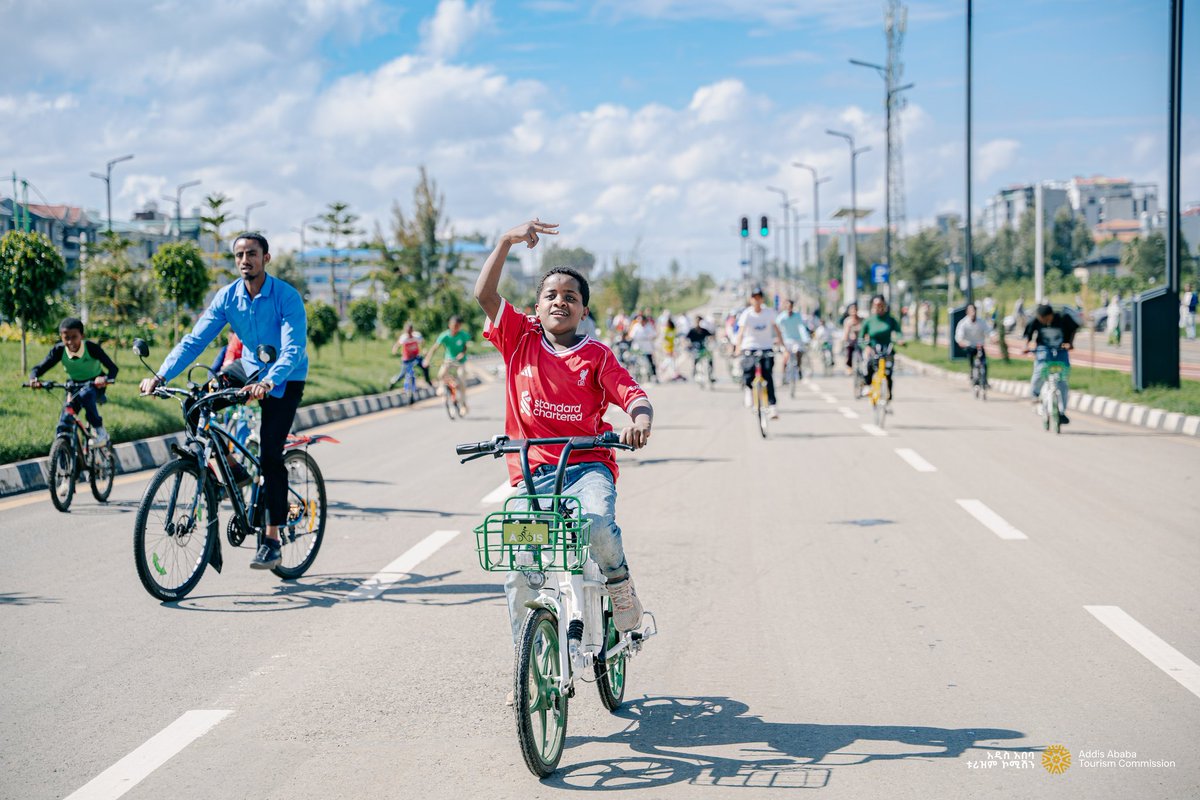 Visitaddis_et's tweet photo. The streets of Addis Ababa came alive with tiny wheels spinning in the Bike In Addis event.
Our little bikers stole the show!
Thank you to every child who showed up and everyone who made this day magical.
#VisitAddisAbaba #LittleBikers #AddisAbaba #BikeDay #cyclingaddicts https://t.co/zHObq3Ab9k