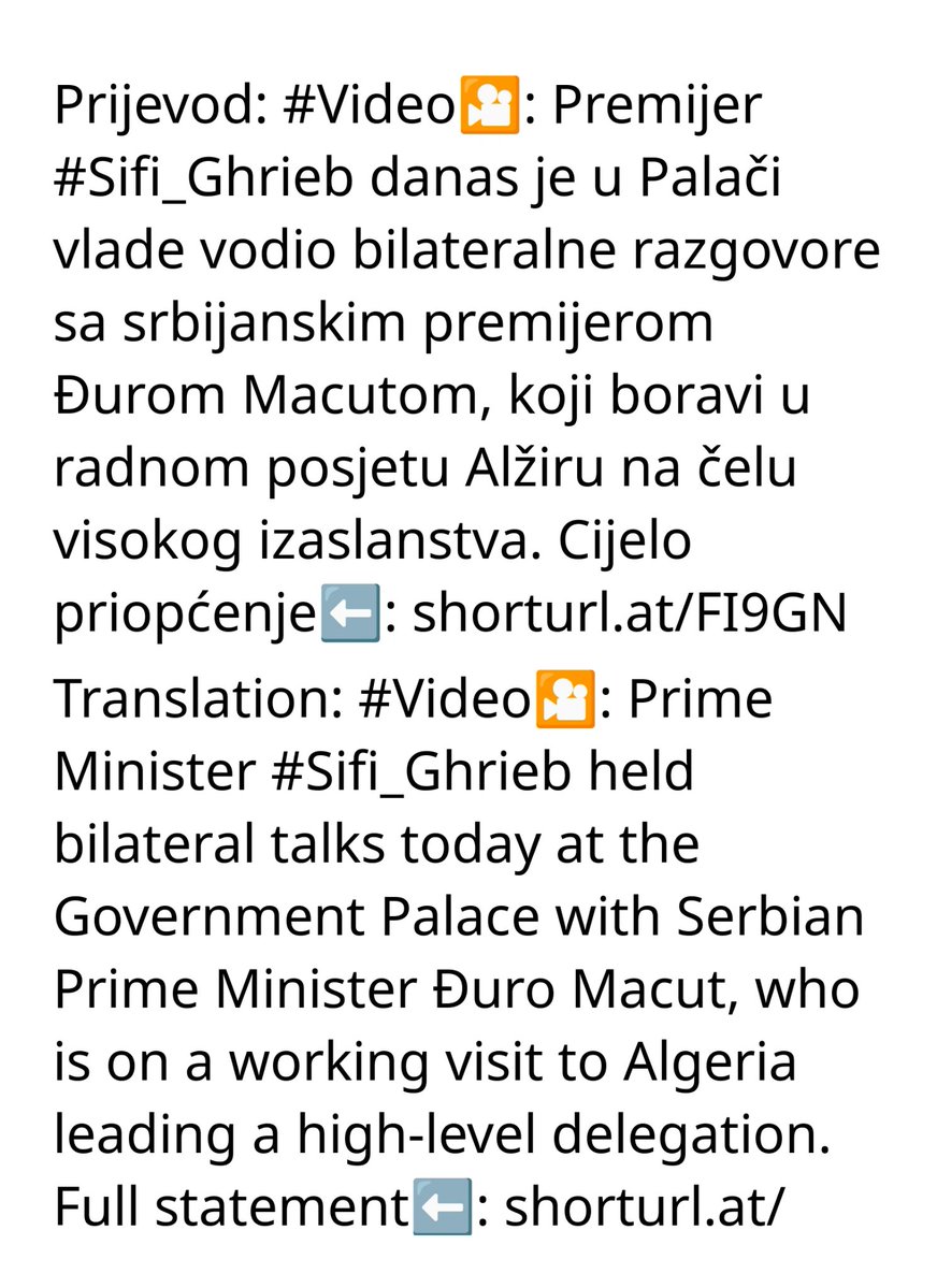 Embassy of Algeria in Croatia tweet media