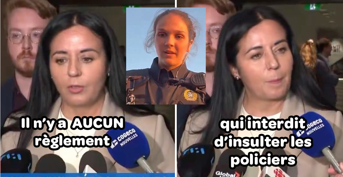 PetitPetitGamin's tweet photo. La mairesse de Montréal explique qu’il n’y a aucun règlement qui interdit d’insulter les policiers

https://t.co/LJWl3gifR8 https://t.co/aSbJcSPktS