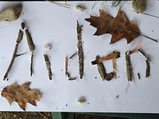 rsu18's tweet photo. On the first day of spring, Ms. Kimmie’s second graders at China Primary School headed into the forest and created their names using natural materials. It was a creative and hands-on way to celebrate the changing season. #WeAreRSU18 #CPSdragons
https://t.co/gPxJdAZlFt https://t.co/LEMUoNcJjj