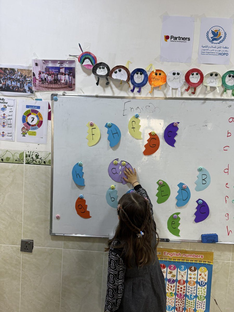 InhalationOf's tweet photo. Interactive English activity at HOPD CFS – Hatin Complex, Sinjar ✨
Learning letters through fun and creativity!

#PRD #HOPD #CFS #Sinjar #Education #LearningThroughPlay https://t.co/N5zvUqXyWJ