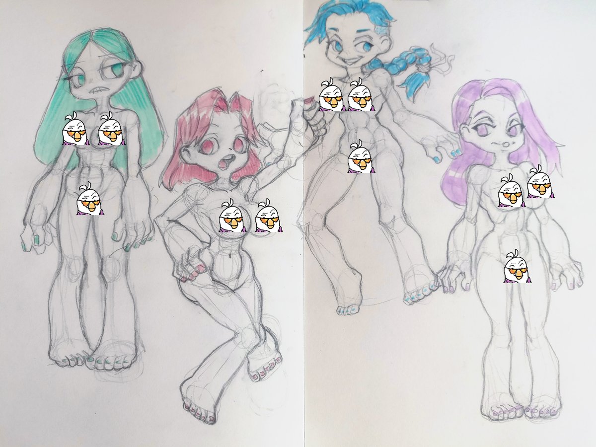 jackOtheBit's tweet photo. odd girls sketch https://t.co/uJwFtcyHn9