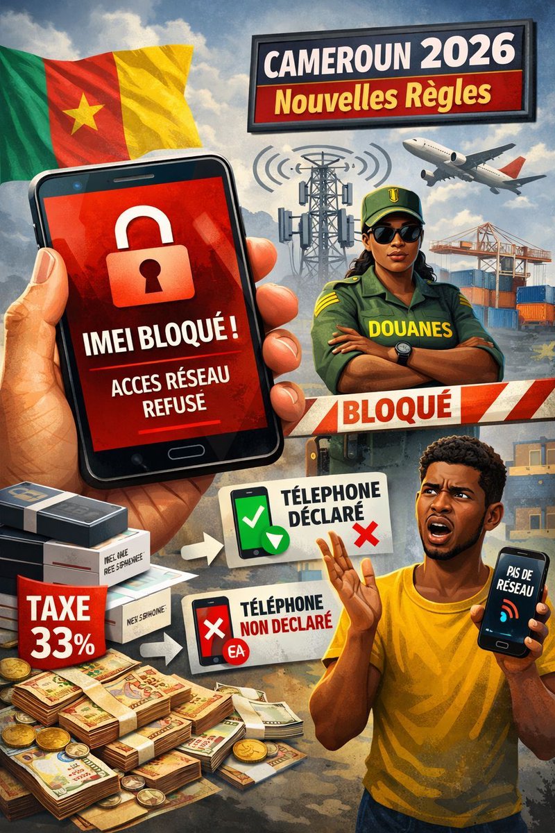 djangasatoun's tweet photo. 📱Tu veux comprendre la “Nouvelle taxe” sur les smartphones au Cameroun?

Laisse-moi te l'expliquer simplement dans ce thread 👇🏾🧵      (1/6) https://t.co/BZR6287eY2