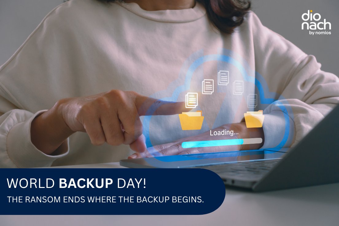 DionachCyber's tweet photo. Tomorrow is April Fool’s Day but data loss is no joke. March 31 is #WorldBackupDay your reminder to protect your digital life before disaster strikes.

Use the 3-2-1 Rule:
3 copies of your data
2 different media types
1 copy off-site

Today, review your backups and test recovery. https://t.co/83xL7SoiHx