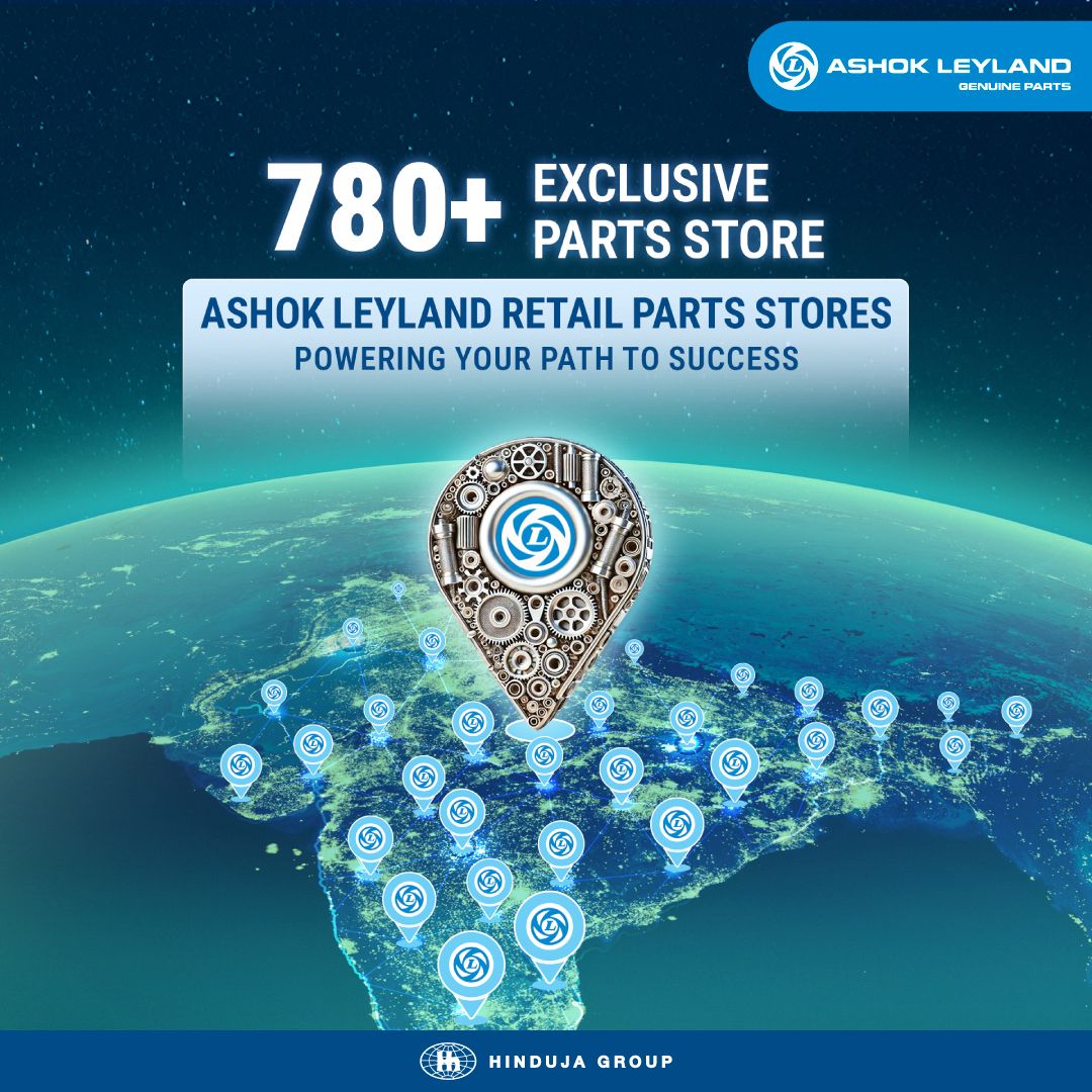 ALIndiaOfficial's tweet photo. Wherever the road takes you, Ashok Leyland Retail Parts Stores are close by.
With 780+ exclusive parts stores, we ensure quick access to genuine parts that keep your vehicles performing at their best.

#AshokLeyland #KoiManzilDoorNahin #AshokLeylandIndia #AshokLeylandOfficial https://t.co/M4LRjtYYht