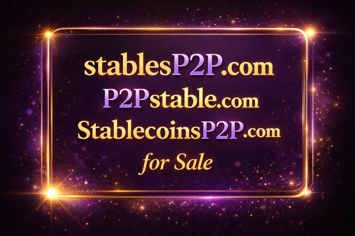Web3adoptionN's tweet photo. Smart money is watching stablecoin P2P 👀

+28%
3.5M users
Real adoption

Multi-billion narrative

Domains for sale:
https://t.co/ZNwH26ZeXd
https://t.co/4rIdiing2Q
https://t.co/CakikTd2yk

First movers win. https://t.co/fgxBXrj2S7