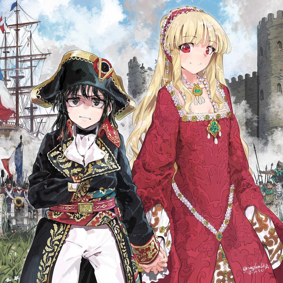 長靴熊毛帽子@異世界大陸軍 tweet media