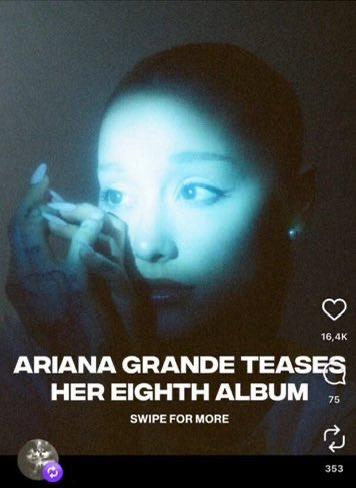 Info Ariana tweet media