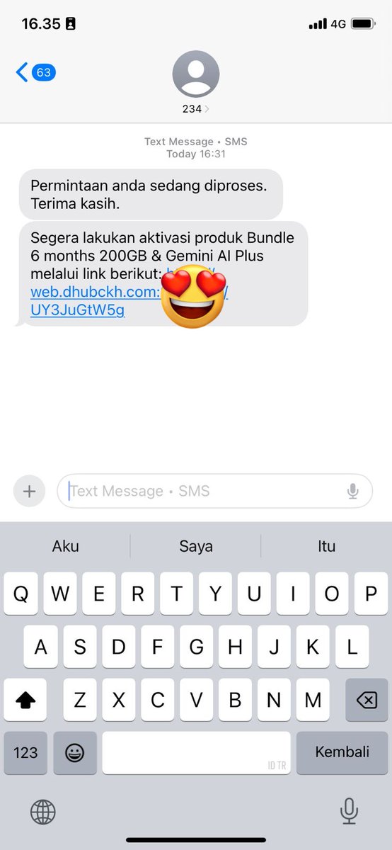 zzoncezzep's tweet photo. No endorse, but this is very worth it, beli minimal 35k, free Drive 200GB &amp; Gemini AI Plus 6 Month 😵

So crazy, thanks @triindonesia https://t.co/qZeZKZd559