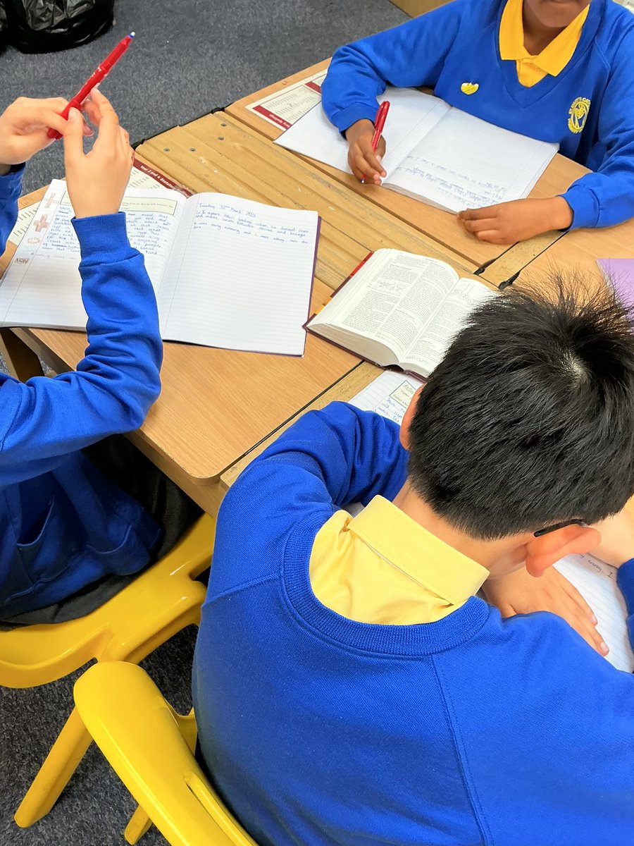 In #RE, #Y6 are retelling the story of Peter’s denial of Jesus as if they were one of the people around the fire.