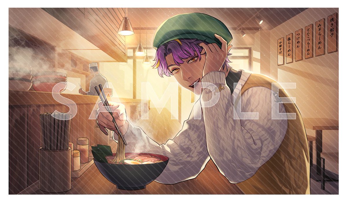 #仕事
本次擔任了瑟格羲 <a href="/segec_vt/">瑟格羲🍵New Cover 🌸Sakura Addiction🌸茶齋系美食個人歌勢Vtuber</a>  的一週年賀圖繪製！
謝謝阿羲在過去一年中帶給我許多快樂和美好老歌（？）能見證阿羲越來越成熟的台風和進步飛快的歌唱實力真的是很特別的體驗。
謝謝一直以來的信任，也希望阿羲在未來能夠完成更多自己的夢想！

以及如果能再也不唱中文lemon就更完美了🙂