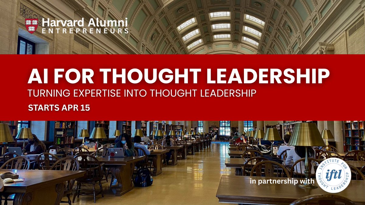 Harvard Entrepreneurs tweet media