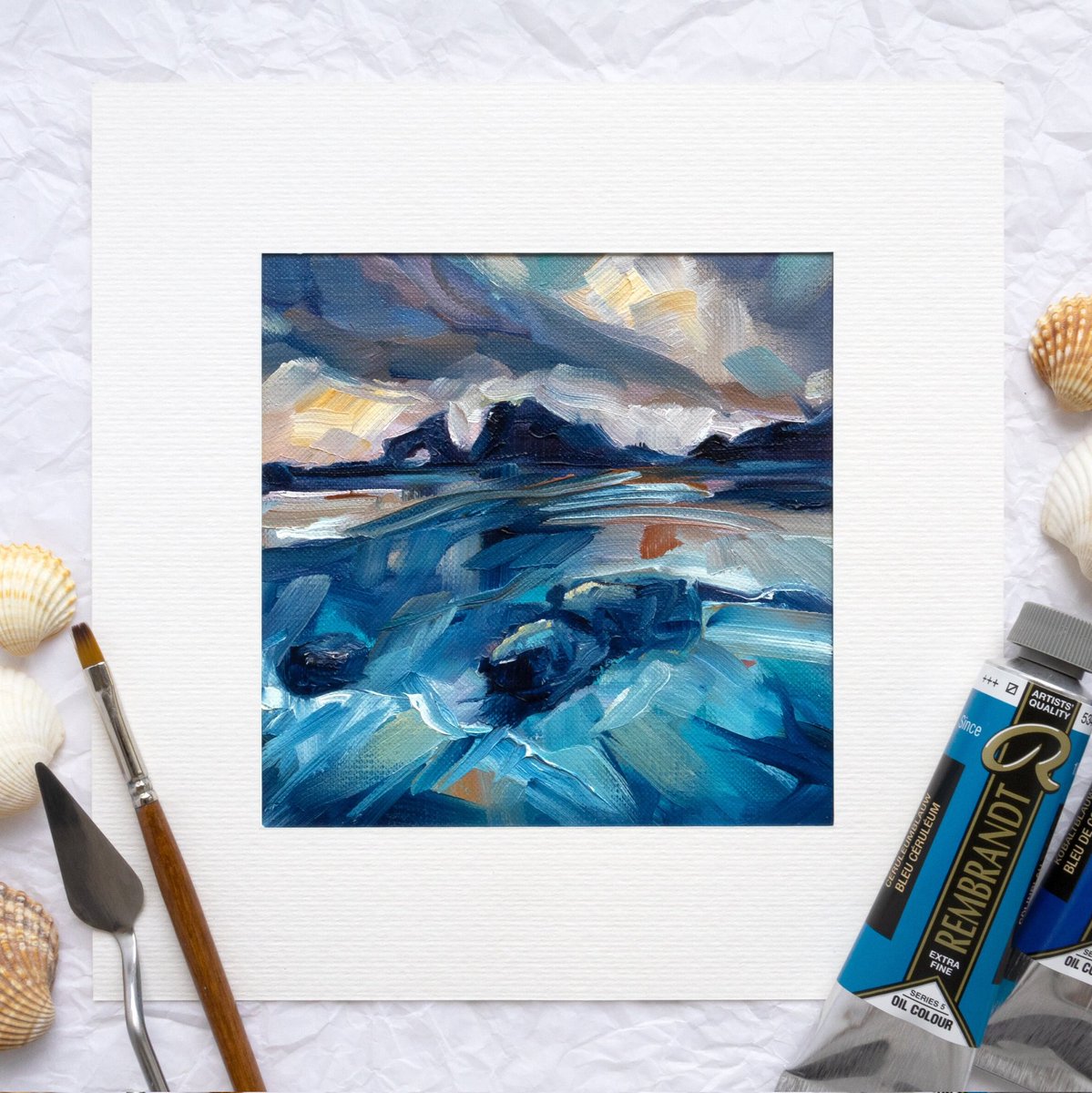 InkRabbitDesign's tweet photo. Small Expressive Seascape Oil Painting, Abstract Coastal Landscape, Square Sunset Ocean And Clouds Wall Decor, Rocky Beach Scene Artwork
https://t.co/L1FoIV9lY0
#expressive #fineart #seascape #blueaesthetic https://t.co/GgUgBDLQBe