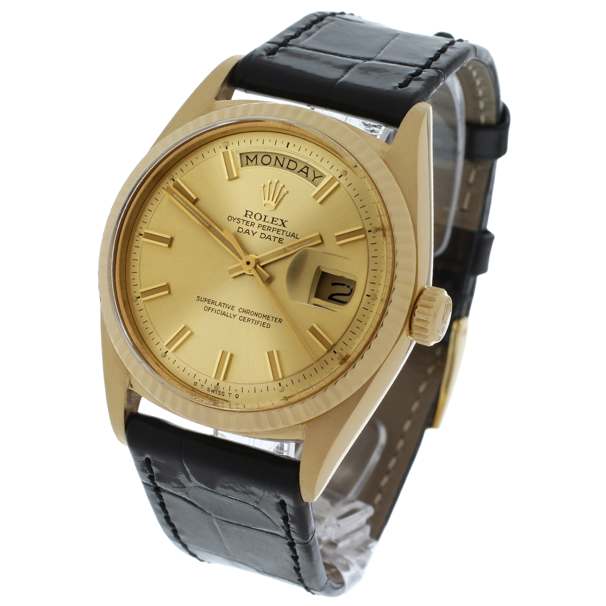 We are proud to present this classic Rolex Day-Date, reference 1803, offered in mint condition for its age and carefully checked in our workshop.

watches.co.uk/rolex-day-date…

Introduced in 1956, the Rolex Day-Date quickly became the brand’s flagship dress watch and remains one of