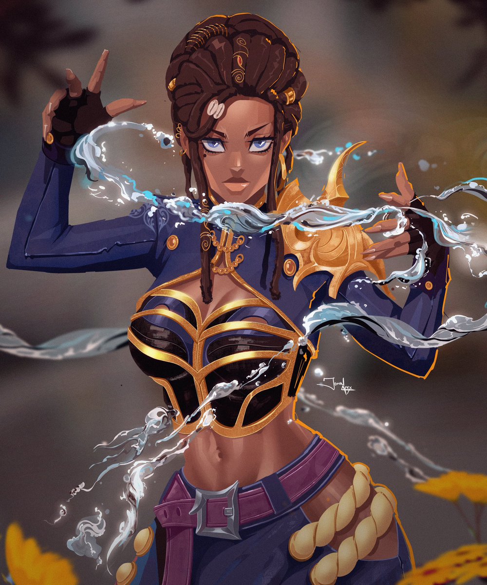 I drew water bending 🌊