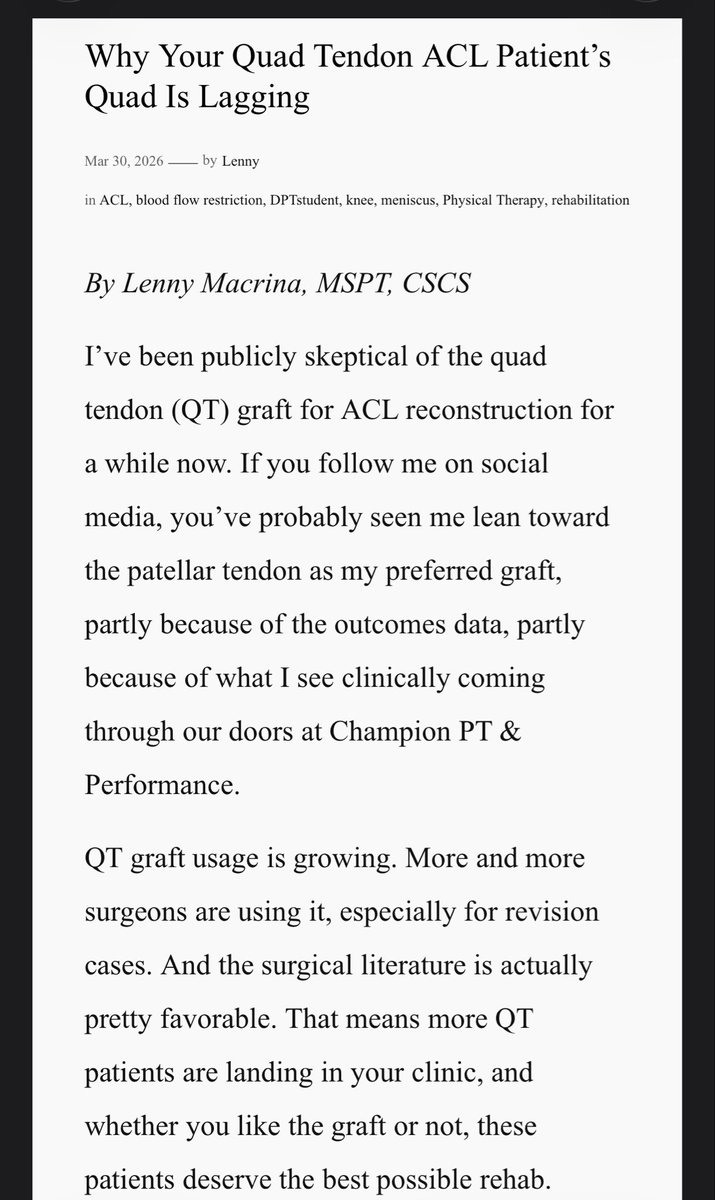 Lenny Macrina, Sports Physical Therapist tweet media