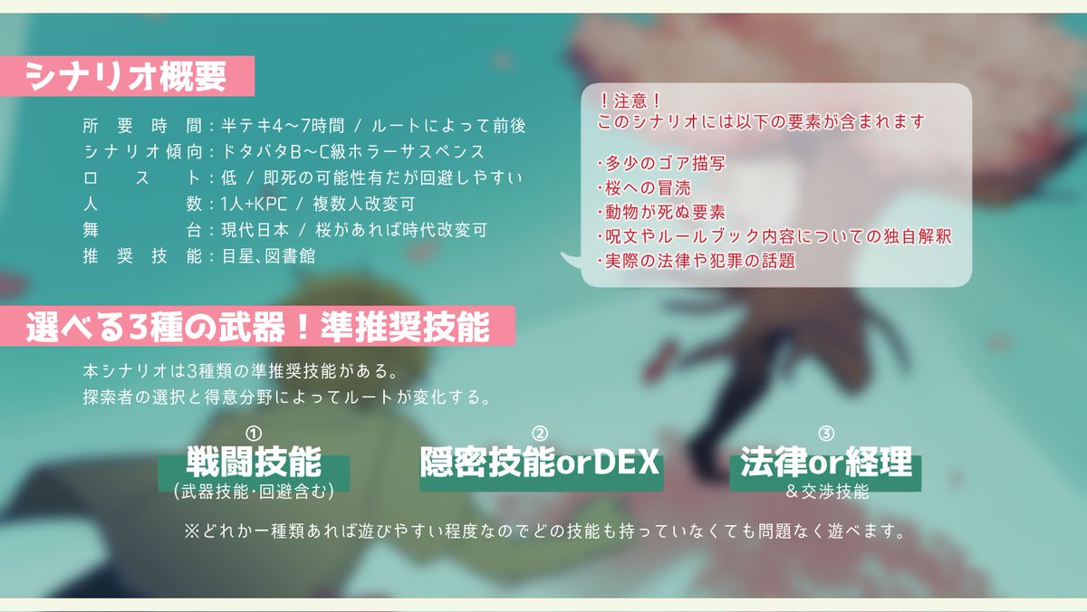 ウサクラジュワコ@シナリオ頒布中🌸 tweet media