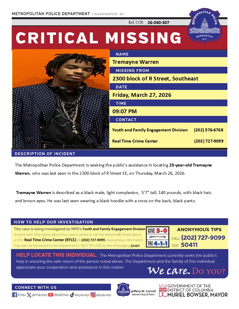 CoffindafferFBI's tweet image. Great news.

Another one of our missing has been found.  He had been missing since Thursday. 

I love reporting this news to start the day. 

#TremayneWarren 
#missing found