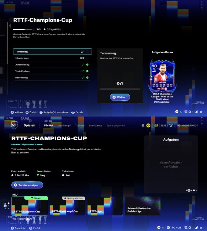 fxbrice17's tweet photo. @EASFCDirect are yall aware that theres a bug in the rttf champions cup? i won and then got the message the ea servers arent responding and i didnt get my laimer whats going on? https://t.co/56II0wxsd4