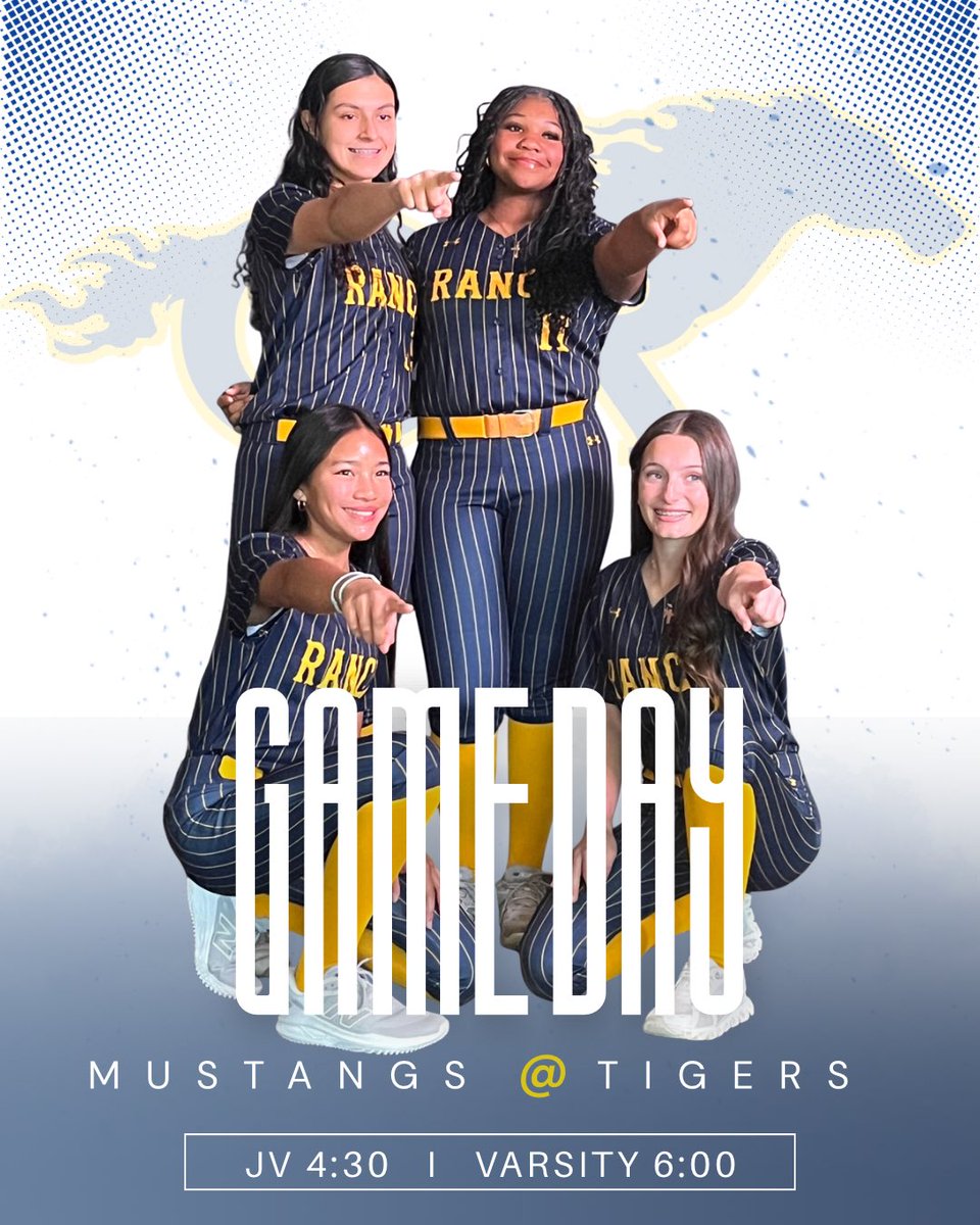 CyRanchSoftball's tweet photo. Game Day AT Cy Park. Your Mustangs are hitting the road and ready to battle the Tigers. Come out to Cy Park and bring the energy. Let’s cheer our Mustangs on to victory.  

Ticket link: https://t.co/shpBADBIB9 https://t.co/1Qjo1ZNq00